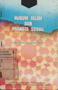 Image of Hukum Islam dan Pranata Sosial : Dirasah Islamiyah III
