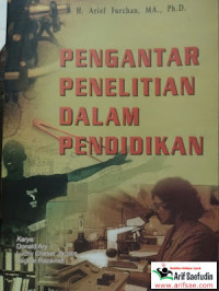 Pengantar Penelitian  Dalam Pendidikan