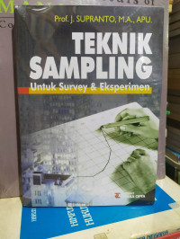 Teknik Sampling untuk survey dan eksperimen